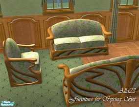 Sims 2 — Furniture for Green Spring Set by Semitone — More furniture for Green Spring Set