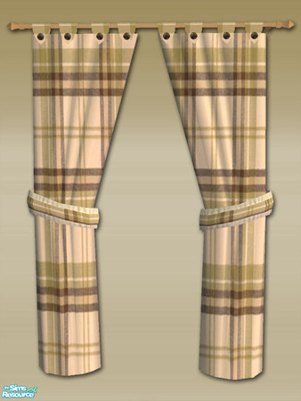 Sims 2 — Mt Lodge Single Short Curtain - Diag Mesh by Shakeshaft — Part of the final set of the Mountain Lodge Theme,