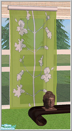 Sims 2 — moden asia - B43 Panel Curtain Middle Mesh by Birgit43 — middle part of 3 tile curtain