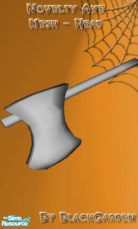 Sims 2 — MESH BG uuAccessoryAxeHead Oct07 by BlackGarden — These novelty axes won\'t hurt a bit, but they\'re a great