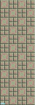 Sims 2 — Raspberry Patch - Individual Item by Lorah — Walls and floors in raspberry and olive.