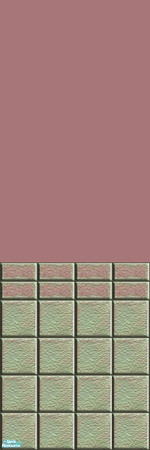 Sims 2 — Raspberry Patch - Individual Item by Lorah — Walls and floors in raspberry and olive.