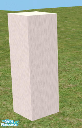 Sims 2 — Maya Build - White Recolor Column by Bitzybus — Part of the Maya Build set in white. 