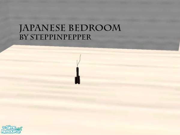 Sims 2 — Modern Japanese Bedroom - Vase and Twig by steppinpepper — Part of Modern Japanese Bedroom set
