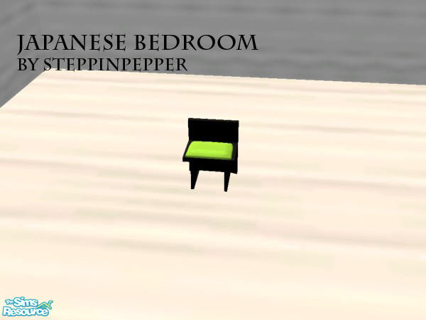 Sims 2 — Modern Japanese Bedroom - Chair by steppinpepper — Part of Modern Japanese Bedroom set