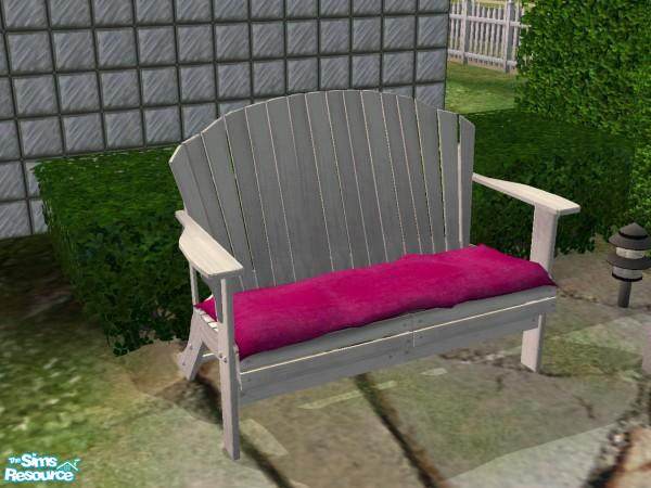 Sims 2 — Funky Salon Set - Outdoor bench by mklaassen — The Funky Salon: Outdoor Bench