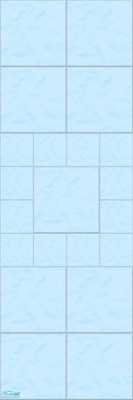 Sims 2 — Mosaic Sealife Wall Tile Collection - Plain by shadow66 — This is one from a set of 15 tiled walls, with a