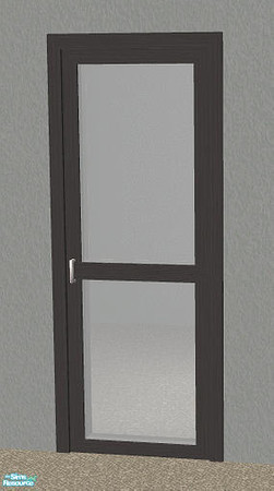 Sims 2 — Maya Build - Black Door  by Bitzybus — Part of the Maya Build set in black.