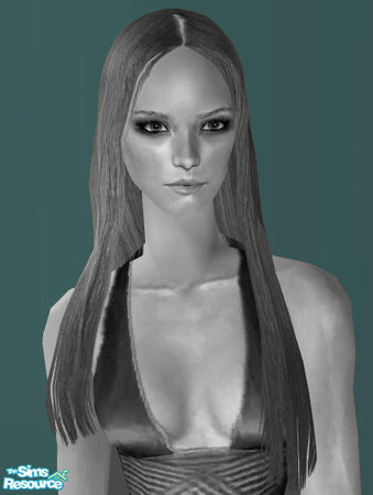 Sims 2 — Mermaid  {MESH} by ChazDesigns — A soft, flowing long hairstyle inspired by mermaids. With flowing natural