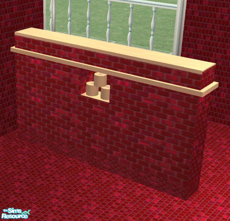 Sims 2 — Mosaic Passion Bathroom - Room divider by Cloisonne — Room Divider recolor.