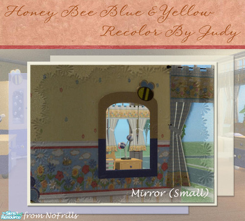Sims 2 — Judy Honey Bee Blue & Yellow - Mirror S by judyhugsnoopy — Another choice for your little kid bedroom. Hope