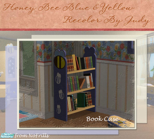 Sims 2 — Judy HoneyBee Blue & Yellow - BookCase by judyhugsnoopy — Another choice for your little kid bedroom. Hope