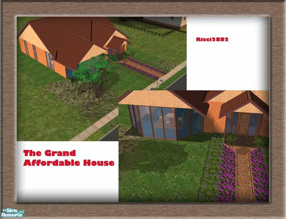 Sims 2 — The Grand Starter Home by TheNumbersWoman — This was an entry in the May building contest for S2HBAA. Alas not a
