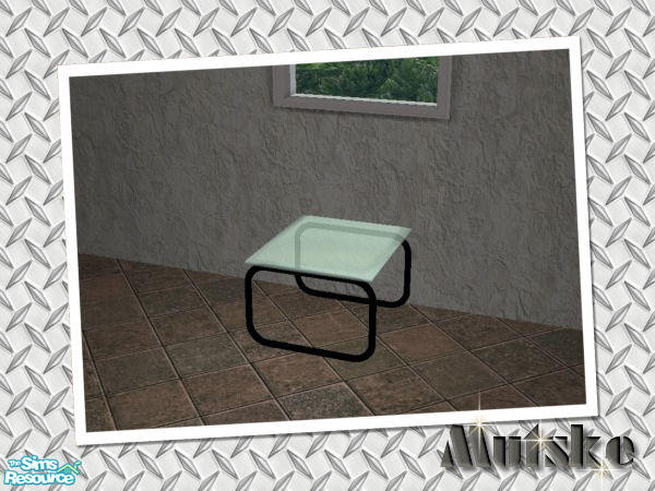 Sims 2 — Coffeetable Black Frame by Mutske — Recolors of the Base Game Items, "Carmen Curtain Set" recolors,