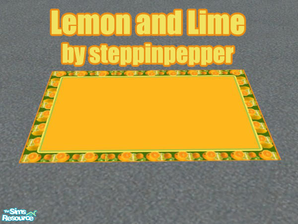 Sims 2 — Lemon and Lime Kitchen - Rug by steppinpepper — Part of Lemon and Lime Kitchen Set.