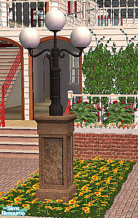 Sims 2 — Nostalgic Park Fence Globe Light 5 by chrissy6930 — Nostalgic Park Fence Globe Light 5. When used in combination