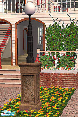 Sims 2 — Nostalgic Park Fence Globe Light 2 by chrissy6930 — Nostalgic Park Fence Globe Light 2. When used in combination