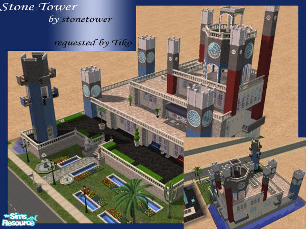 Sims 2 — Stone Tower by stonetower — It's "Stone Tower, by stonetower", requested by Tiko. I want to throw a