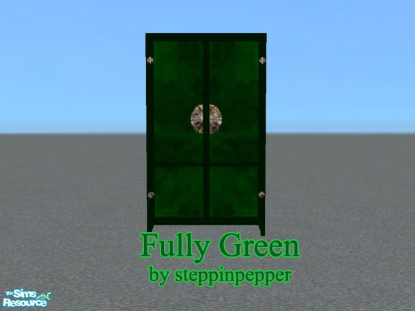 Sims 2 — Fully Green Dorm Room - Dresser by steppinpepper — Part of Fully Green Dorm Room