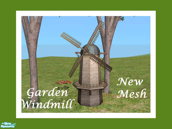 Sims 2 — Garden Windmill - New Mesh by Shakeshaft — Part of a set of Windmills to place in your gardens, this was a