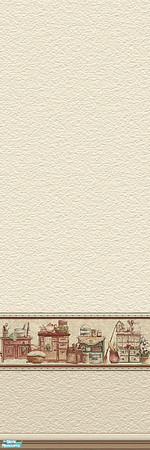 Sims 2 — Where The Boys Are - 3 by Lorah — 9 masculine (but not too) walls in cream, brown, purple, blue and 4 matching