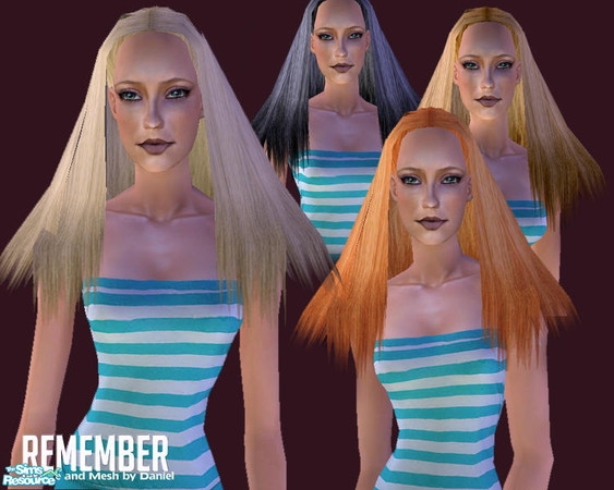 Sims 2 — Remember by milkshake2004 — A very fraily hairstyle. Great for parties, formal occasions or every day wear. With