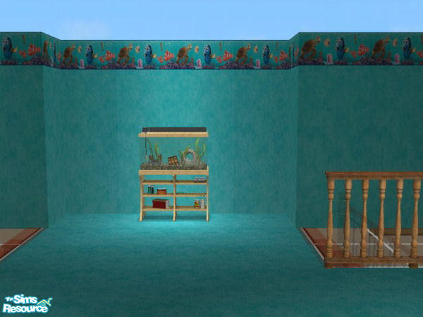 Sims 2 — Finding Nemo by maddox97 — Finding Nemo Wallpaper and matching carpet *****TSRAA*****