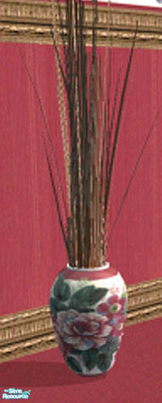 Sims 2 — LJK_Burgundy_Dining Room - floor plant by ljkane — Gorgeous vase for decor anywhere! Part of the burgundy