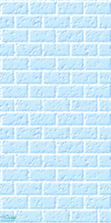 Sims 2 — Blue Brick Wall by cat3cm — by cat3cm