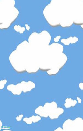 Sims 2 — Cloud Wall by McBeal — It's quite relaxing