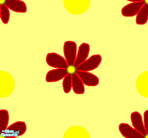 Sims 2 — Flower Power by katie_ryan — Flower Power - Yellow and Red