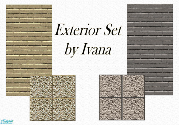 Sims 2 — Exterior Set by Ivancica — by Ivana