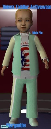 Sims 2 — Toddler Windbreakers - Green Boys by Morganthe — Part of Toddler Activewear/windbreaker set *You must also