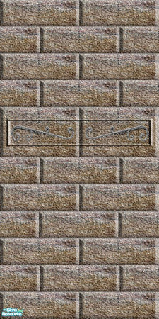 Sims 2 — Bricks The Walls - 5b by Lorah — Matches; The Floors in blue, pink, brown, green, etc.