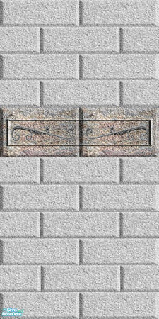 Sims 2 — Bricks The Walls - 3b by Lorah — Matches; The Floors in blue, pink, brown, green, etc.