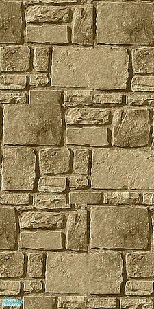 Sims 2 — Old Stone Set W3 by iZazu — Old Stone Set includes 5 walls and 5 floors. All in used stone. by iZazu...