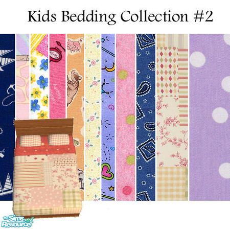 Sims 2 — Kids Bedding Collection #2 by agaliha5 — The second collection of kids bedding. 