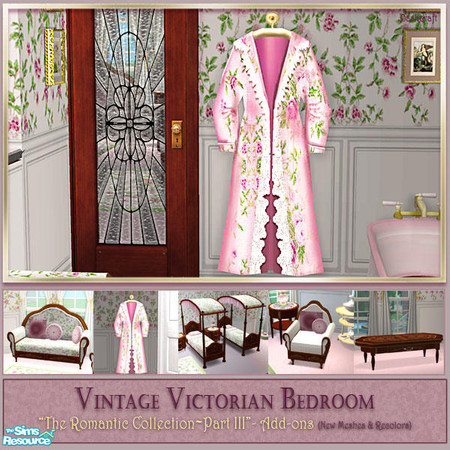Sims 2 — Vintage Victorian Bedroom Add-ons - Robe by Cashcraft — Vintage Victorian Bedroom Part III, "Add-ons"