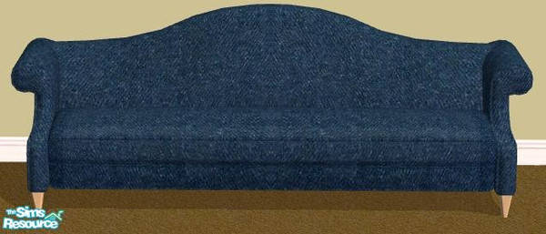 Sims 2 — NK Denim Living Room - Sofa by MoMama — Relax on a casual sofa.