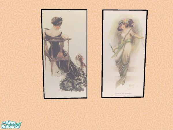 Sims 2 — Edwardian Elegance by hatshepsut — A pair of elegant Edwardian ladies.