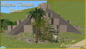 Sims 2 — NSC Mayan Temple Home by Neptunesuzy — Life in a Mayan Temple! Your Simmies will love this Mayan Temple Home,