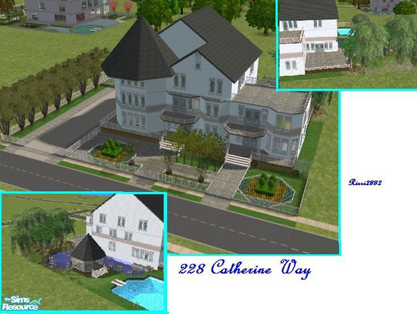 Sims 2 — 228 Catherine Circle by TheNumbersWoman — This is a lovely Mid sized victorian with a home business attached