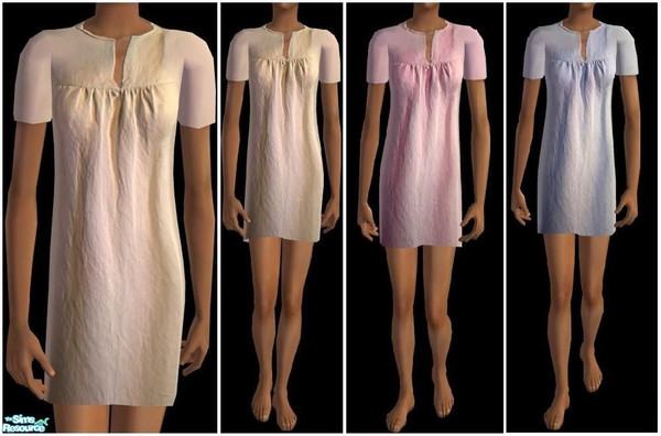 Sims 2 — JPtfpjs6 by juttaponath — Classic nightie for teens. No mesh or expansion pack required.