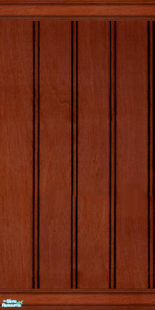Sims 2 — nm Deep Wood Panel by Henwen — Wood paneling with matching floors for the familyroom or basement.