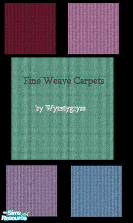 Sims 2 — Fine Weave Carpets by wytetygryss — A set of five carpets made with a fine weave. TSRAA content.