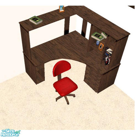 Sims 2 — Dark Willow Bedroom - Desk Chair by agaliha5 — 