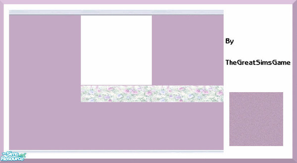 Sims 2 — Wall & Carpet Set by BarbAnn — TSRAA Member