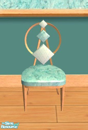 Sims 2 — D2DDM Diamond back chair Cyan by D2Diamond — 10 fun designs to complete your kitchen!