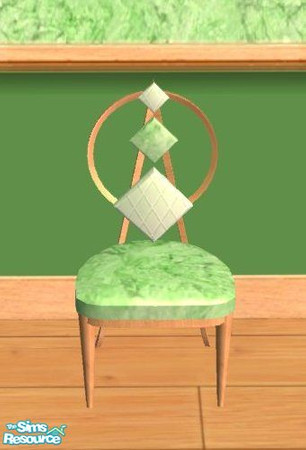 Sims 2 — D2DDM Diamond back chair Green by D2Diamond — 10 fun designs to complete your kitchen!