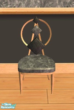 Sims 2 — D2DDM Diamond back chair Black by D2Diamond — 10 fun designs to complete your kitchen!